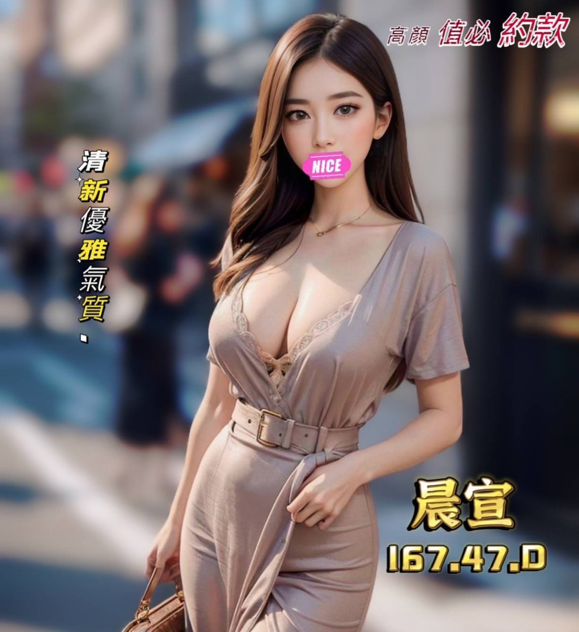 地區:桃園平鎮區兼職妹  外約妹名:晨宣